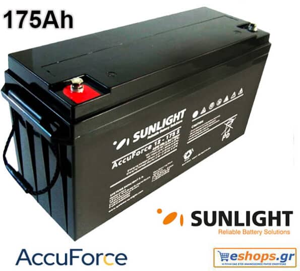 ΜΠΑΤΑΡΙΑ SUNLIGHT AccuForce 12V - 175Ah S Solar AGM VRLA BATTERY